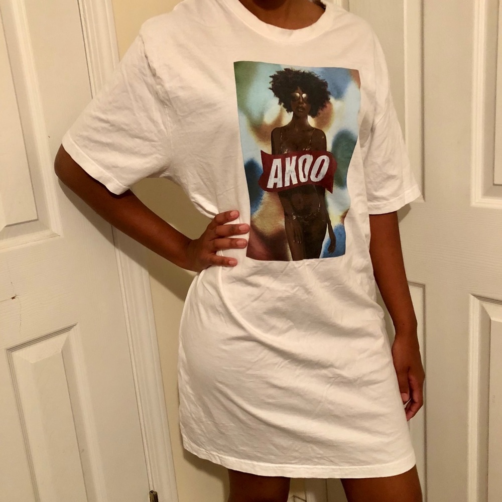 Akoo Graphic T Shirt Dress